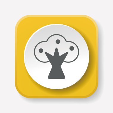 bitki simgesi vektör illüstrasyonu