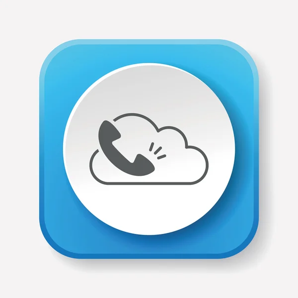 I-cloud icône vectoriel illustration — Image vectorielle