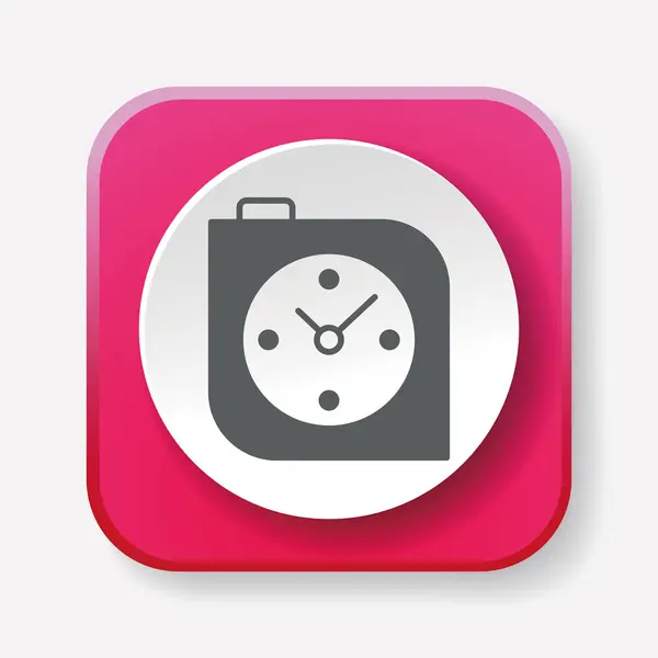 Illustrazione vettoriale icona dell'orologio — Vettoriale Stock