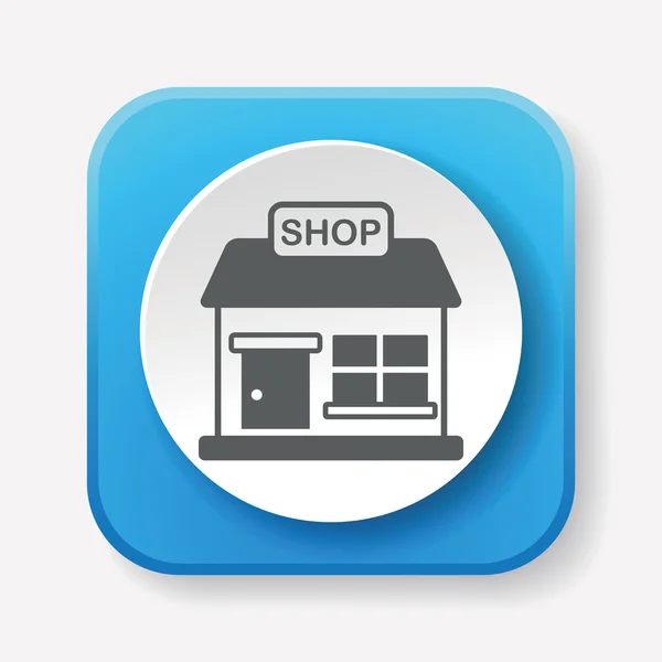 Shop store icon vektor illustration — Stockvektor