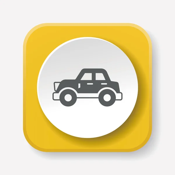 Auto pictogram vector illustratie — Stockvector