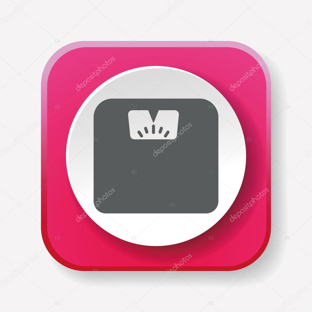 Weighing machine icon vector illustration