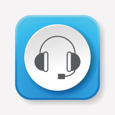 kulaklık simgesi vektör illüstrasyonu