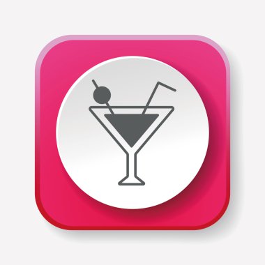 Şampanya simge vektör çizim