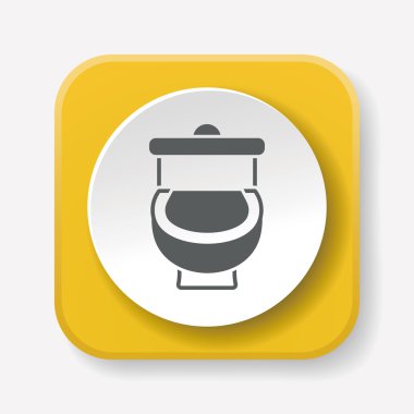 klozet oturağı vektör illüstrasyonu