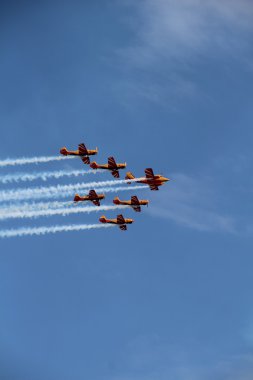 mavi gökyüzünde uçak