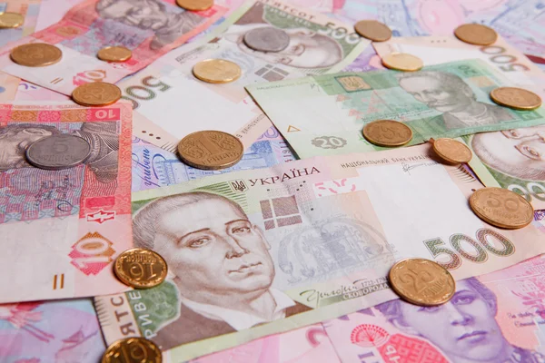 Українські гроші — стокове фото