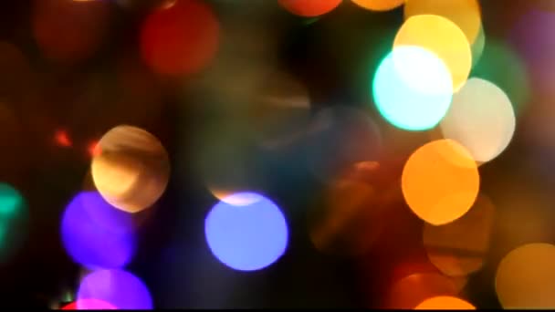 Luzes de Natal bokeh — Vídeo de Stock