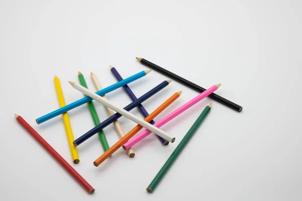 Buntstifte Verschiedenen Farben — Stockfoto