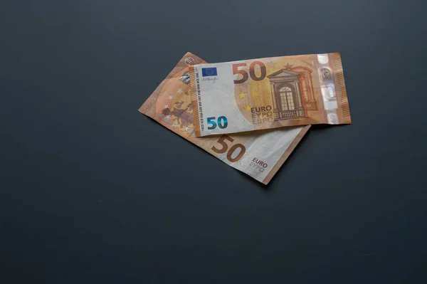 Papier Eurogeld Van Verschillende Denominaties — Stockfoto