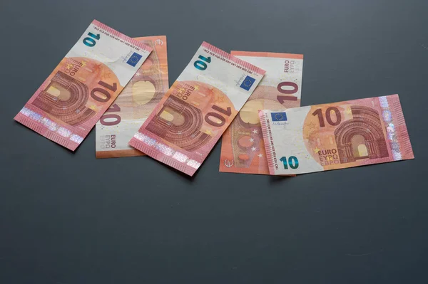 Papier Eurogeld Van Verschillende Denominaties — Stockfoto