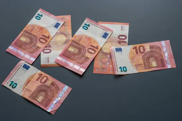 Papierowe Pieniądz Euro Różnych Nominałach — Zdjęcie stockowe