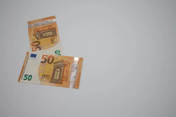 Papier Eurogeld Van Verschillende Denominaties — Stockfoto