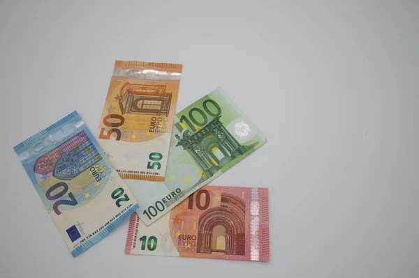 Papierowe Pieniądz Euro Różnych Nominałach — Zdjęcie stockowe