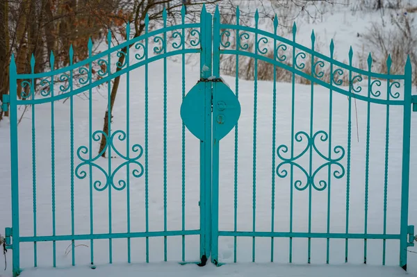 Γαλάζια Πύλη Εισόδου Πύλη Εισόδου — Φωτογραφία Αρχείου