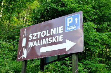 Walim, Silezya, Polonya 25 Temmuz 2016 - Sztolnie ve çevresi