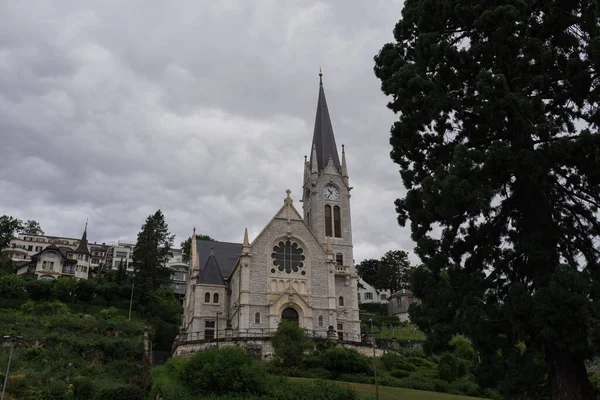 Bienne Szwajcaria Sierpnia 2019 Zreformowany Kościół Pasquart — Zdjęcie stockowe