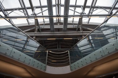 Olsztyn, Polonya - 21 Ağustos 2021 - Olsztyn 'deki UWM kampüsündeki eski kazan dairesi.