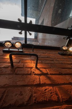 Olsztyn, Polonya - 21 Ağustos 2021 - Olsztyn 'deki UWM kampüsündeki eski kazan dairesi.