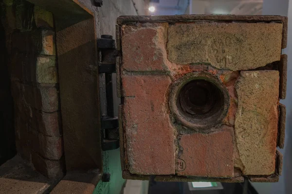 Olsztyn, Polonya - 21 Ağustos 2021 - Olsztyn 'deki UWM kampüsündeki eski kazan dairesi.