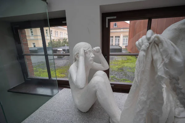 Olsztyn, Polonya - 21 Ağustos 2021 - Olsztyn 'deki UWM kampüsündeki eski kazan dairesi.