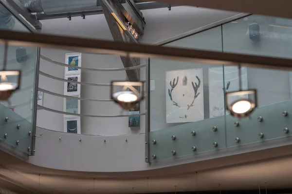 Olsztyn, Polonya - 21 Ağustos 2021 - Olsztyn 'deki UWM kampüsündeki konferans salonu.