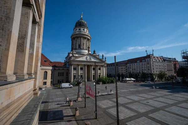 Berlin Tyskland Augusti 2021 Över Gendarmenmarkt Och Omgivningarna Kring Torget — Stockfoto