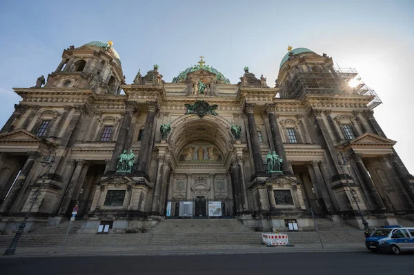 Berlín Alemania Agosto 2021 Vista Panorámica Catedral Berlín Con Cielo — Foto de Stock