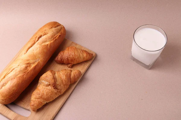 Produits Pâte Boulangerie Sur Surface Rustique — Photo