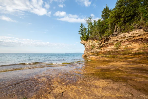 Rive du lac Supérieur - Rochers photographiés National Lakeshore à Munising Michigan — Photo