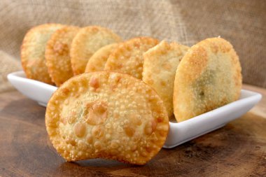 fried crunchy chips on a plate 