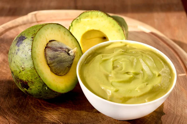 Avocadocreme Einer Schüssel — Stockfoto