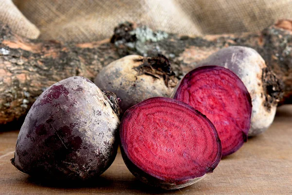 Fresh Beetroots Wooden Table — Stock Photo, Image