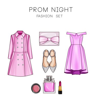 Kadın giysi, Aksesuar ve Ayakkabı Moda ayarla