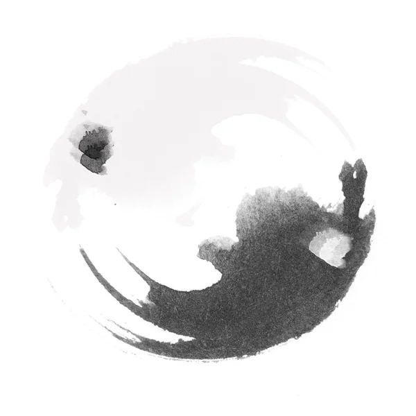 ILLUSTRAZIONE ACQUA - Logo stilizzato Yin e Yang — Foto Stock