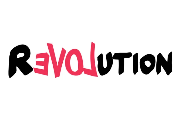 Tekst Logo "revolutie" — Stockfoto
