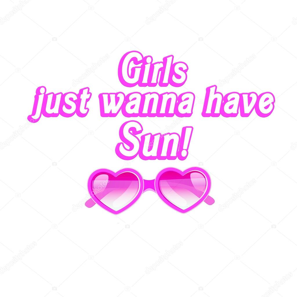 Pink text Logo - Background - Girly Illlustration - Quote on White background -Typographic print poster. T shirt hand lettered calligraphic design. Lettering design.
