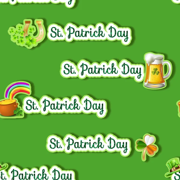Wzór - całego tła - Saint Patrick dzień tematu tło — Zdjęcie stockowe