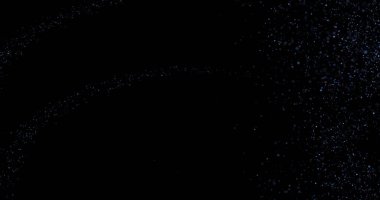 Siyah arkaplanda uçan toz parçacıkları