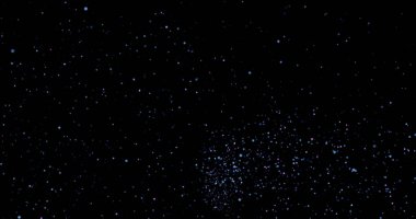 Siyah arkaplanda uçan toz parçacıkları