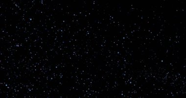 Siyah arkaplanda uçan toz parçacıkları