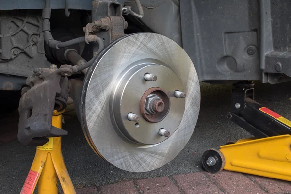 Nuevo freno de coche Disk brake pinper removed — Foto de Stock