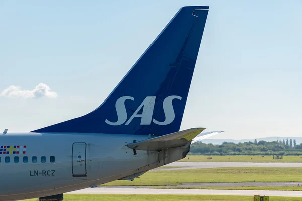 Scandinavian Airlines staart — Stockfoto