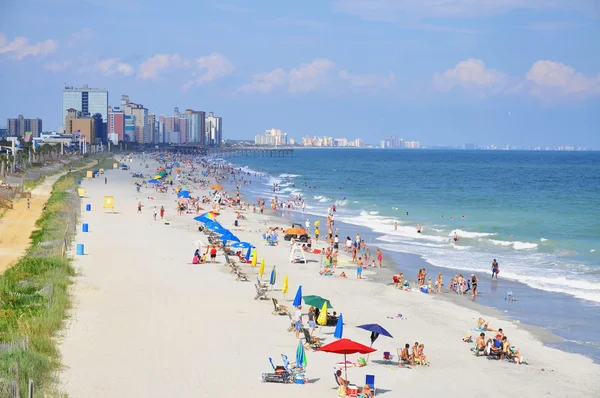 Blick auf Myrtenstrand South Carolina lizenzfreie Stockfotos