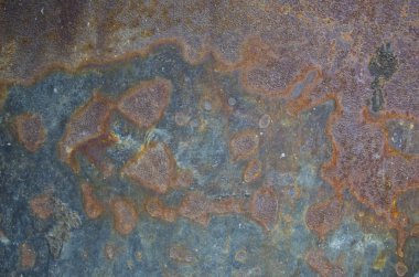 Eski metal demir paslı arka plan ve doku