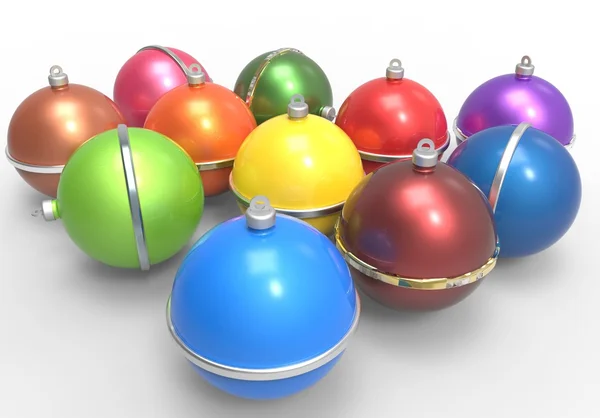 çok renkli Noel topları
