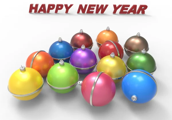 çok renkli Noel topları