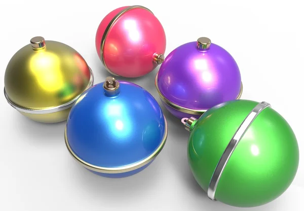 çok renkli Noel topları