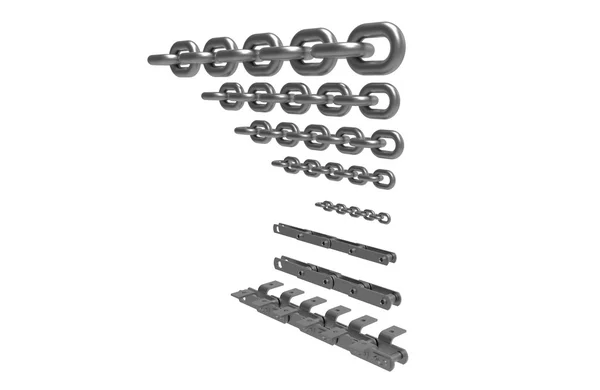 Промислові металевого ланцюга — стокове фото