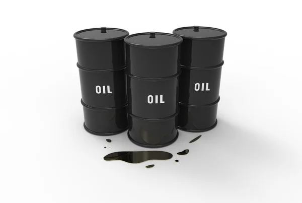 Група бочок нафти — стокове фото